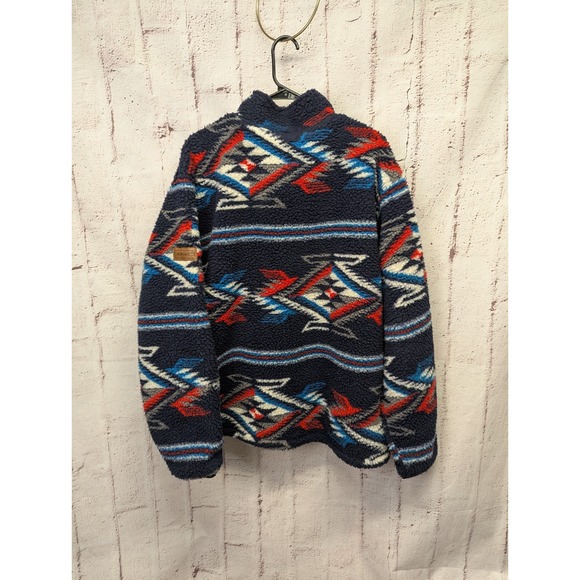 Chimayo Ariat Fleece Jacket Mens Size XXL Sherpa Full Zip‎ Aztec Western Cowboy - Picture 4 of 12